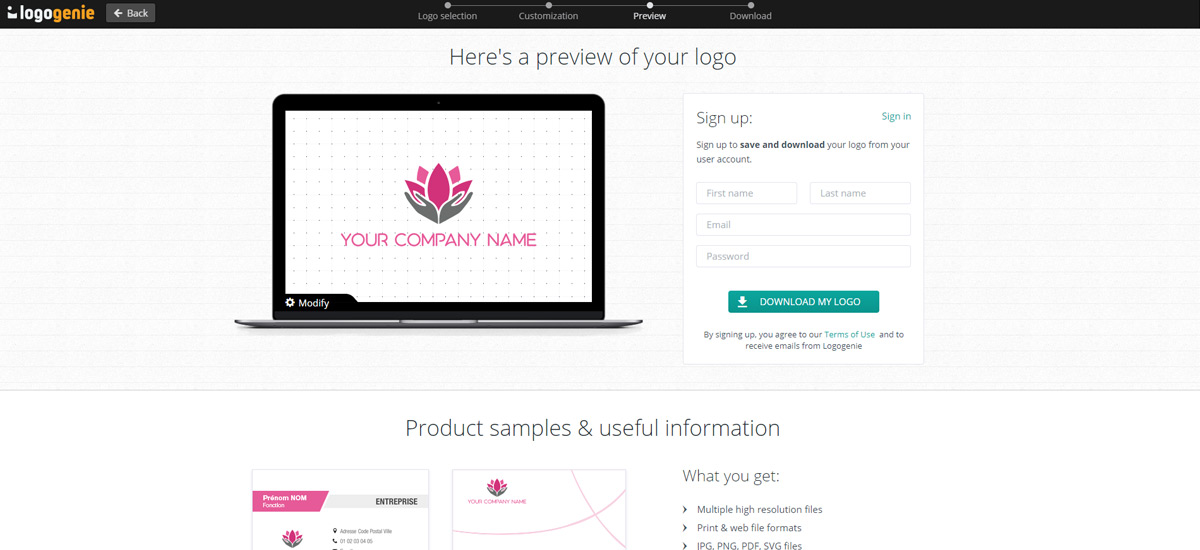 How to use our logo maker